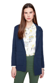 Renuar Knit Blazer (Indigo ) (R3983-476)