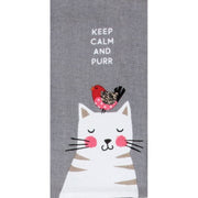 Keep Calm & Purr Kitchen Towel