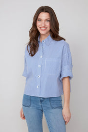 Renuar Blue & White Stripe Shirt