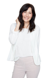 Renuar Sweater  Knit Open Front Cardigan ( 2 Colors )(R7809)