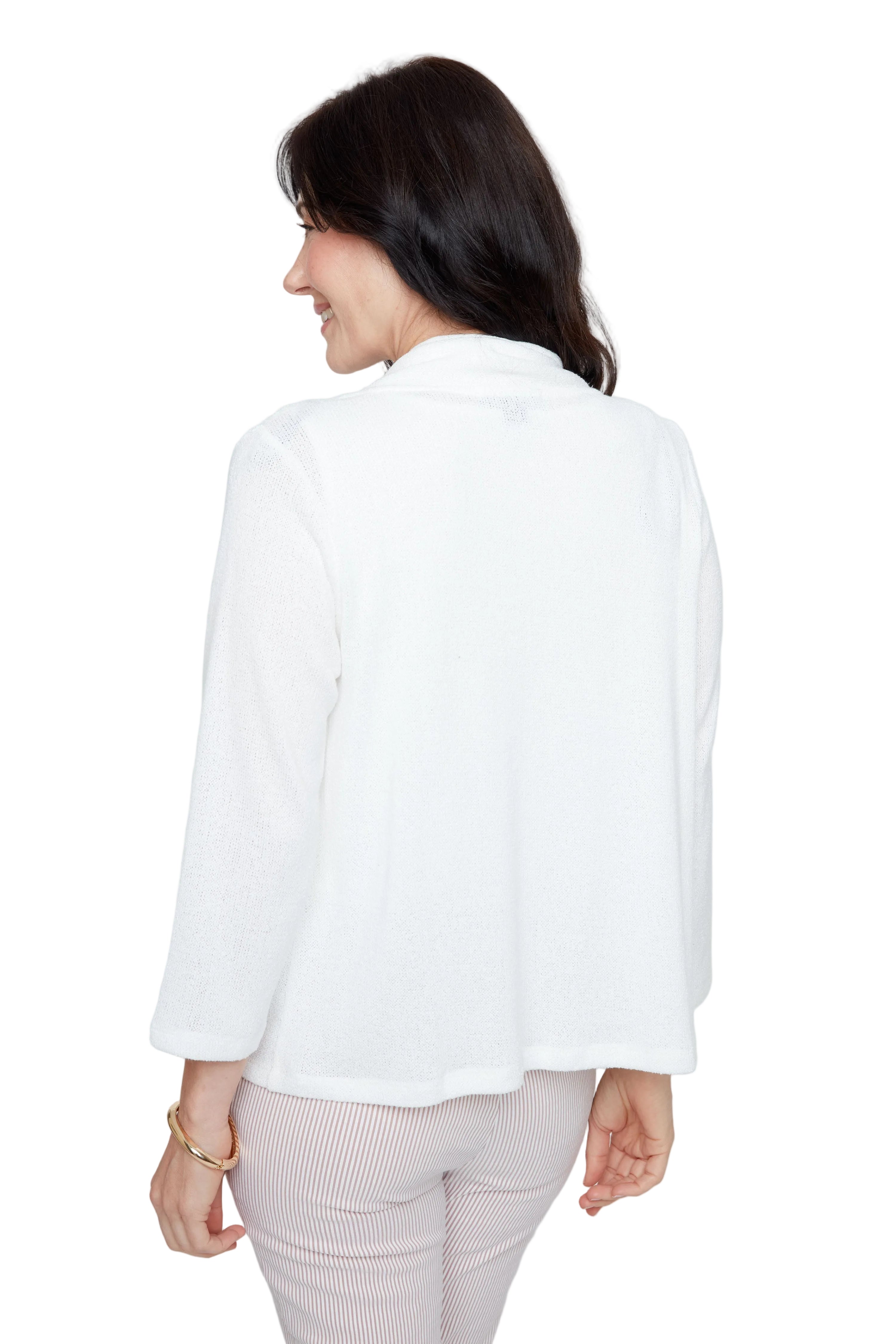 Renuar Sweater  Knit Open Front Cardigan ( 2 Colors )(R7809)