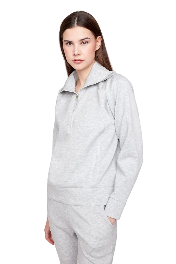 Renuar Casual Corner Knit 1/4 Zip Pop-Over Top ( R7813-69N) (2-Colors)