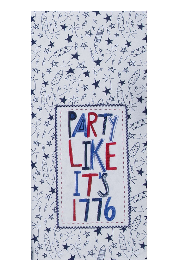 Kay Dee USA Patriotic America Party Like It's 1776 Kitchen Tea Towel (R8075)