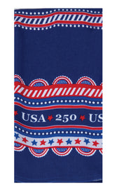 Kay Dee USA Patriotic Bunting  USA 250 Dual Purpose Terry Towel (R8573)