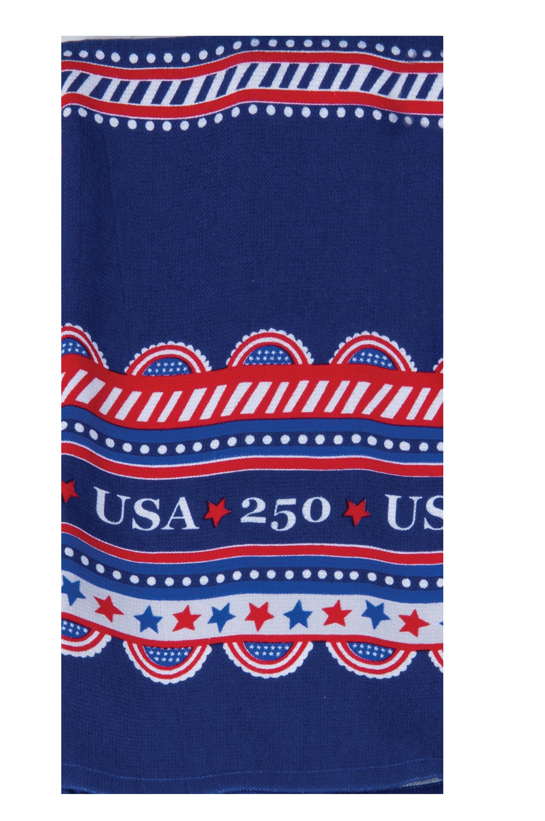 Kay Dee USA Patriotic Bunting  USA 250 Dual Purpose Terry Towel (R8573)