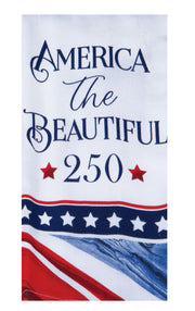 Kay Dee USA Patriotic America The Beautiful 250 Dual Purpose Terry Towel (R8576)