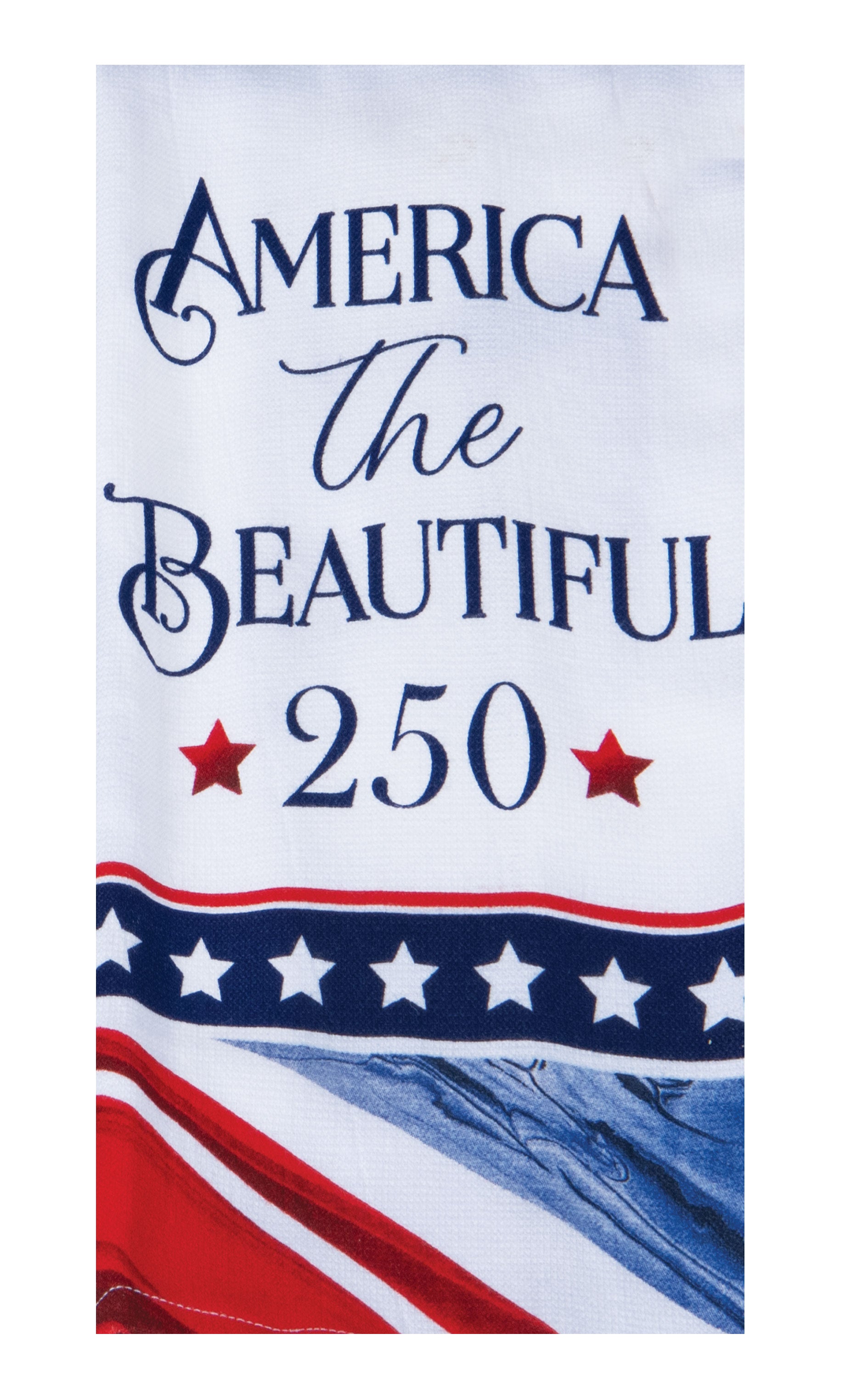 Kay Dee USA Patriotic America The Beautiful 250 Dual Purpose Terry Towel (R8576)