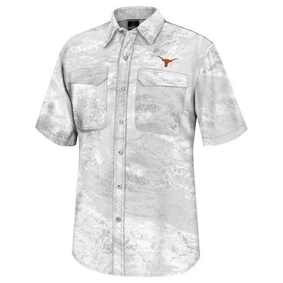 Texas Longhorn Real Tree Huron Logo Fishing Shirt
