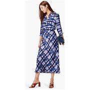 Nic & Zoe Shibori Slip Skirt (S241704) INDIGO
