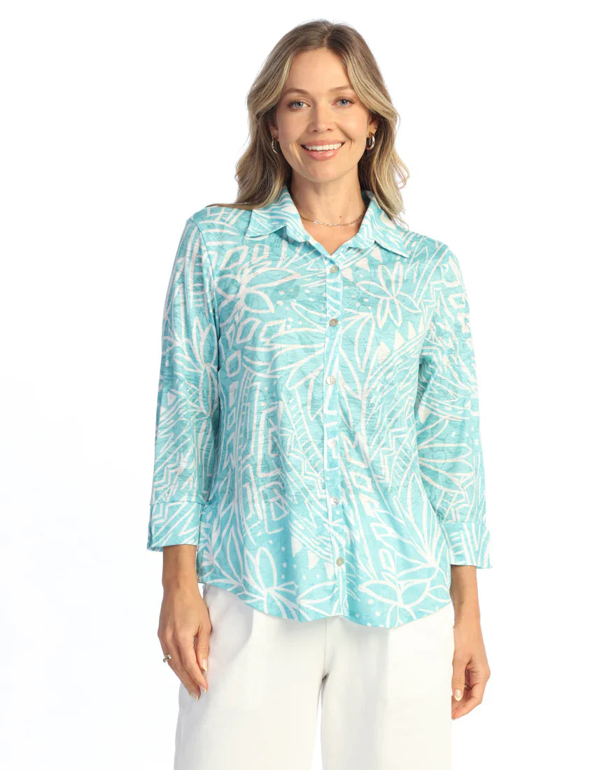Jess & Jane Nautica Button Front Shirt (SG1-2204)