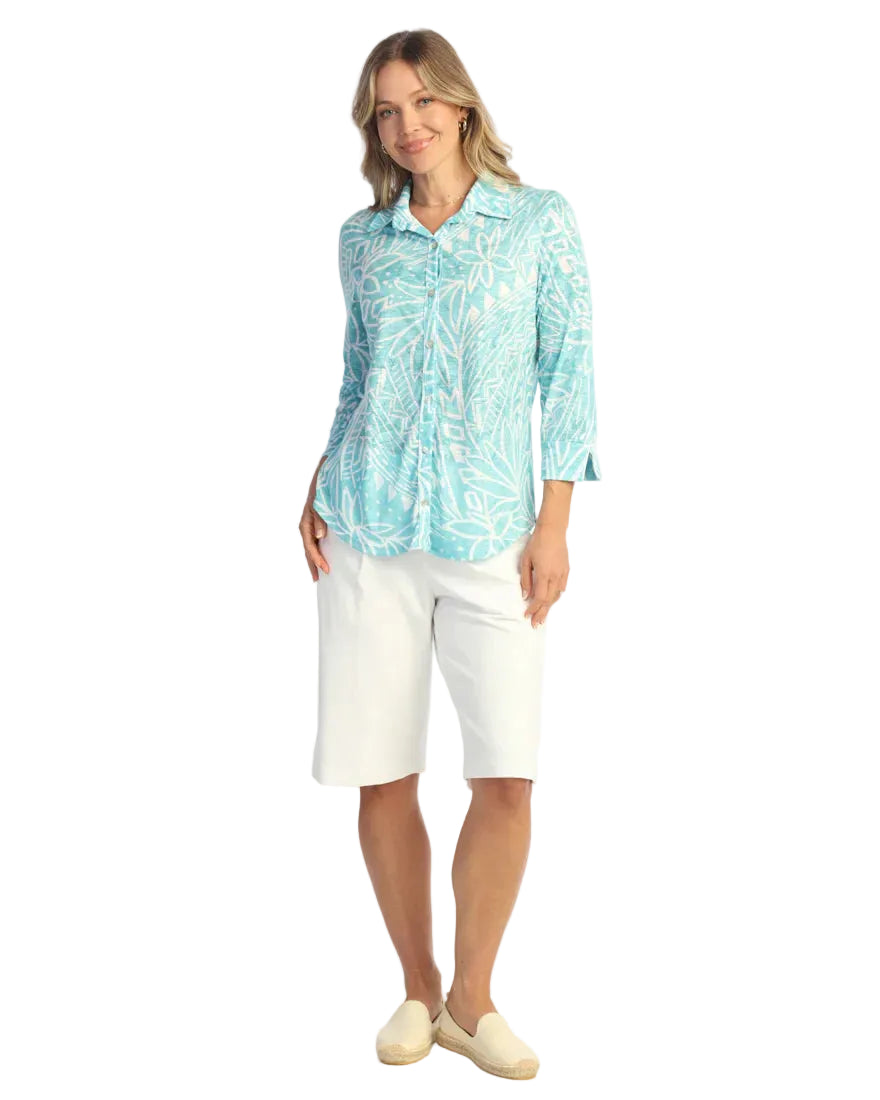 Jess & Jane Nautica Button Front Shirt (SG1-2204)