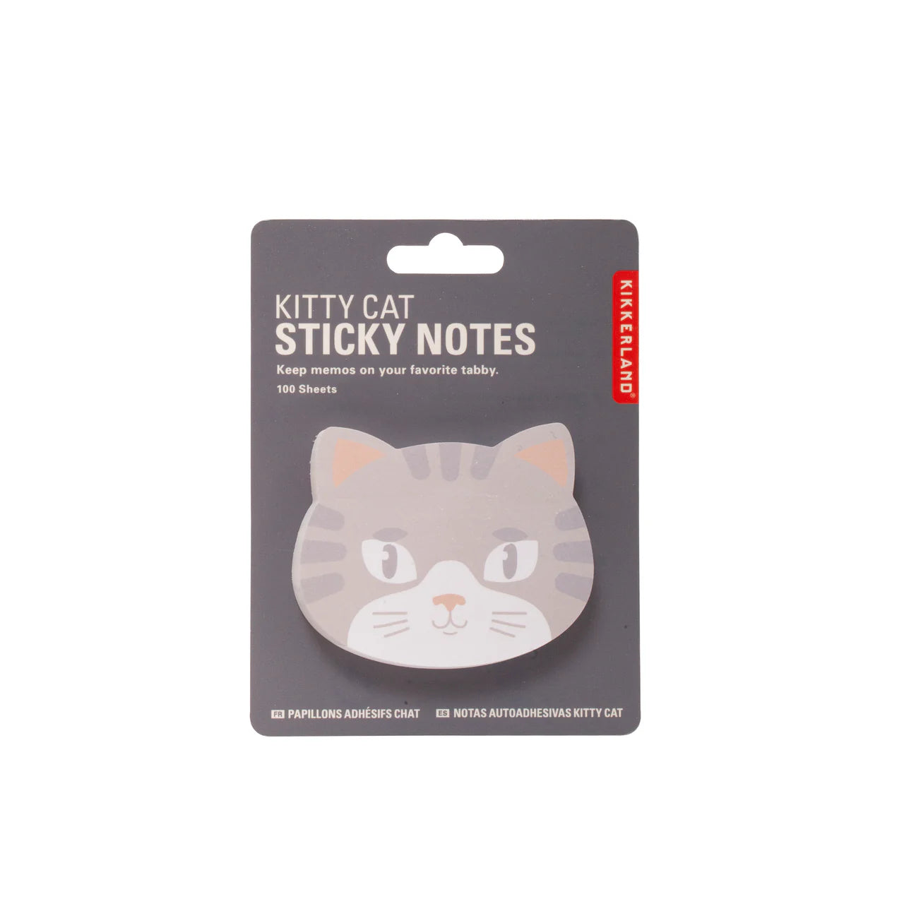 Kikkerland Kitty Cat Sticky Notes (Style Selected at Random)