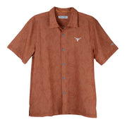 Texas Longhorn Tommy Bahama Coast Saltwater Fronds Camp Shirt (DELFUEGO)(ST327816BR)