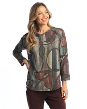 Jess & Jane Melody 3/4 Center Seam Top (ST6-2120)