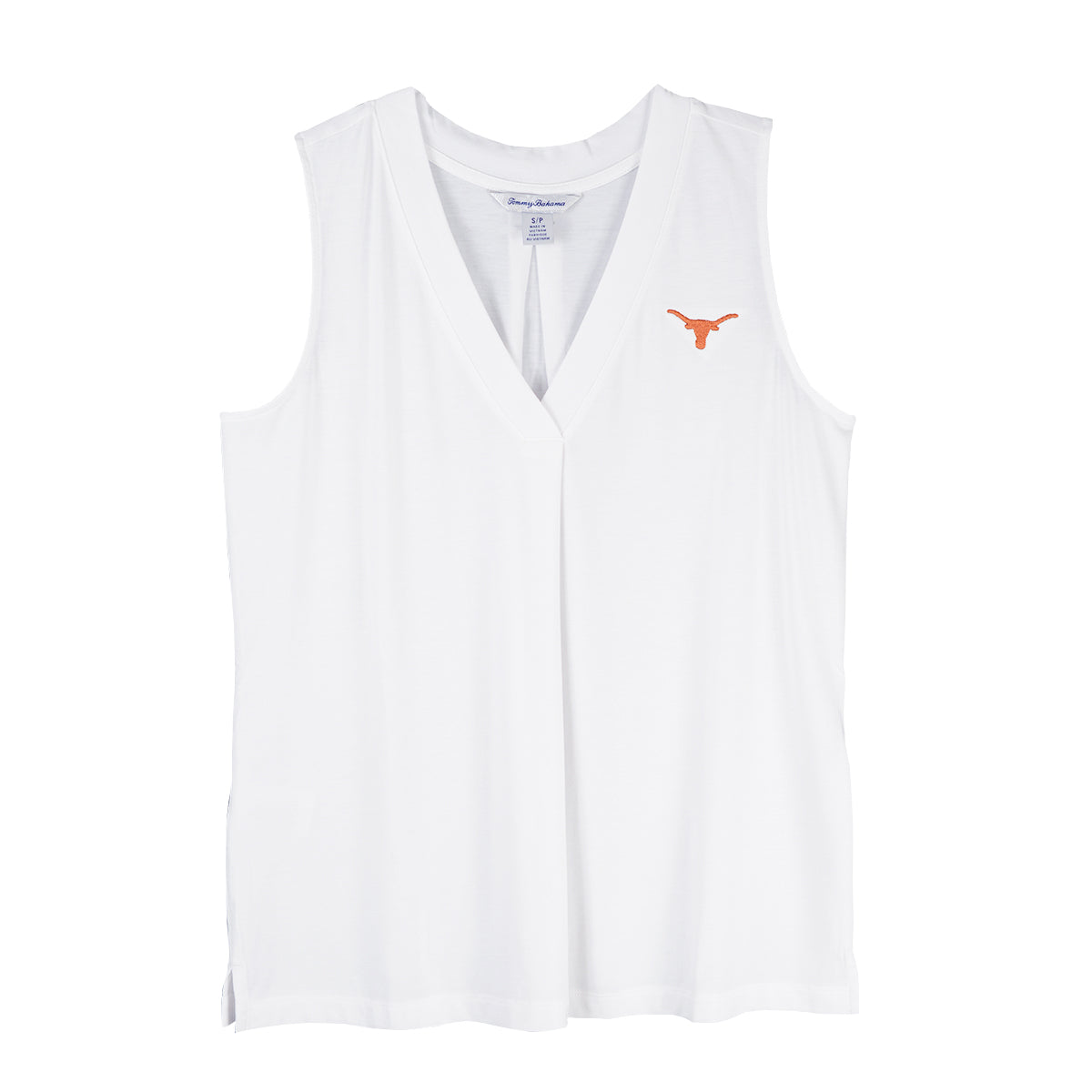 Texas Longhorns Tommy Bahama Ladies Kauai V-neck Tank (SW222071-033)(White)
