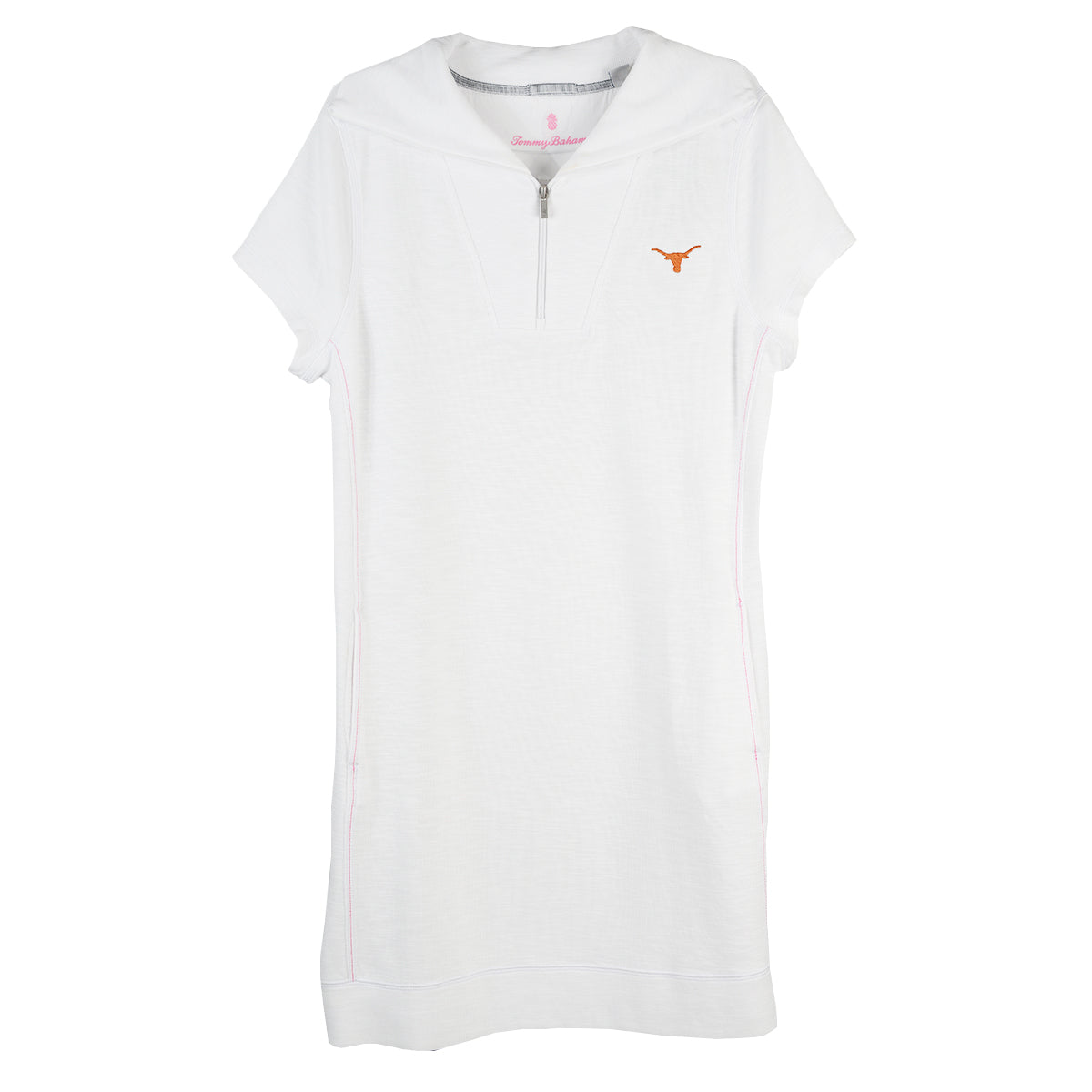 Texas Longhorn Tommy Bahama Tobago Bay 1/2 Zip Dress (SW622275) WHT