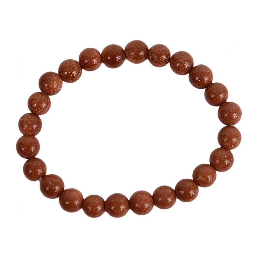 Sandstone Bead Stretch Bracelet