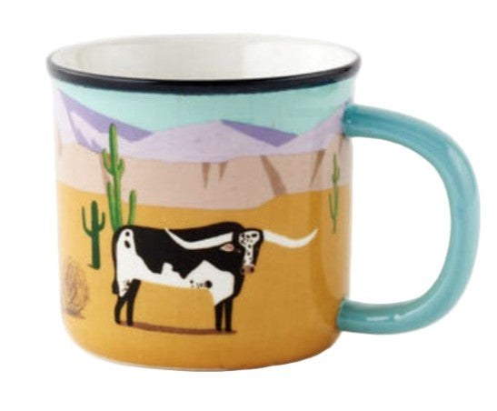 One Hundred 80 Degrees Lots Of Longhorns Mug