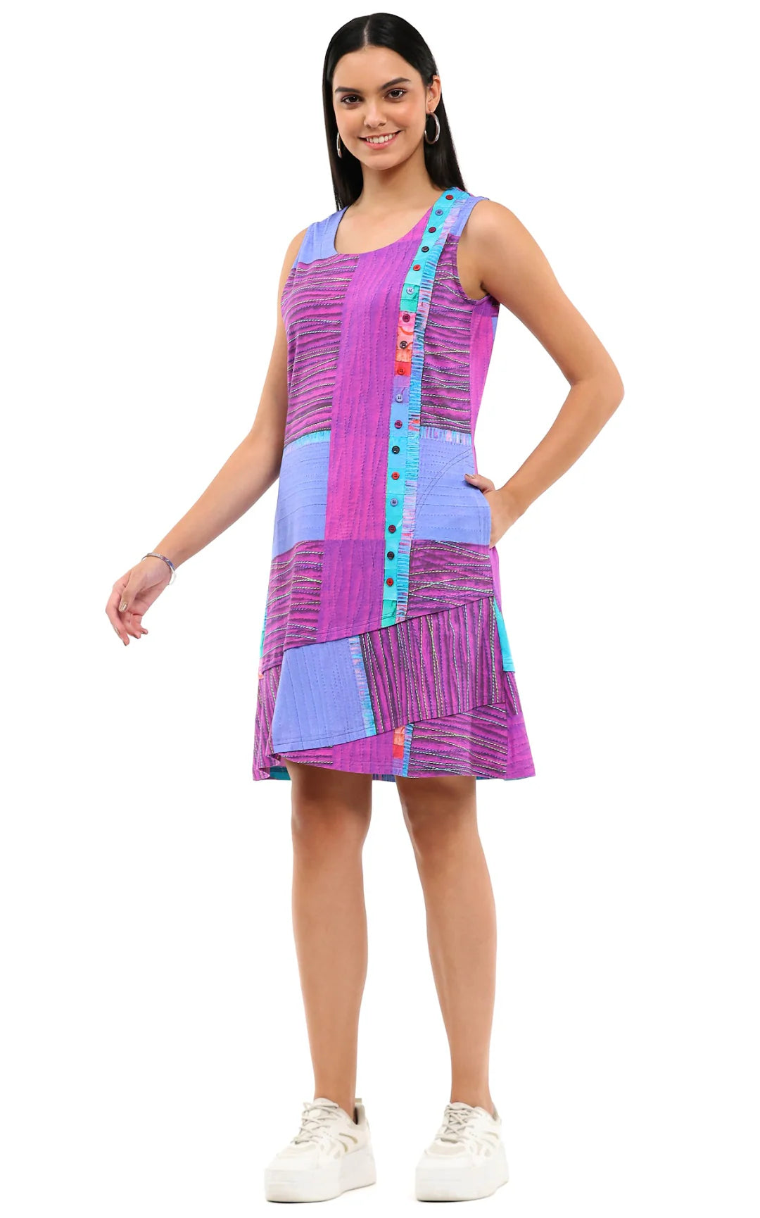 Parsley & Sage Lexi Sleeveless Tank Dress (26T11D4)(Multi)