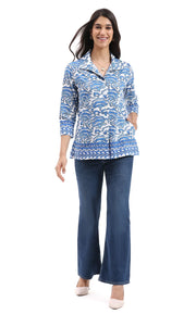 Parsley & Sage Gwen 3/4  Sleeve Knit Shirt (26T53G)
