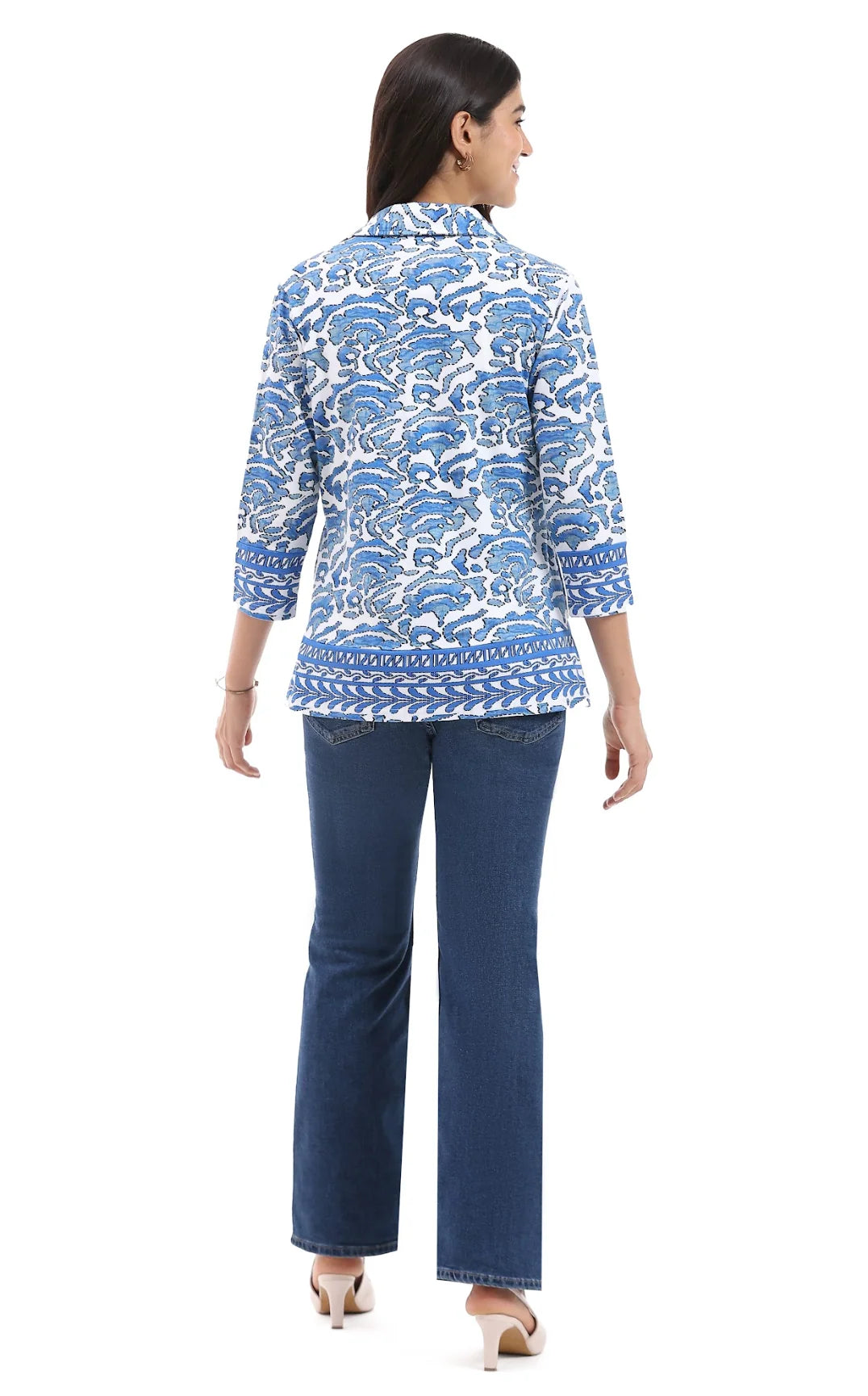 Parsley & Sage Gwen 3/4  Sleeve Knit Shirt (26T53G)
