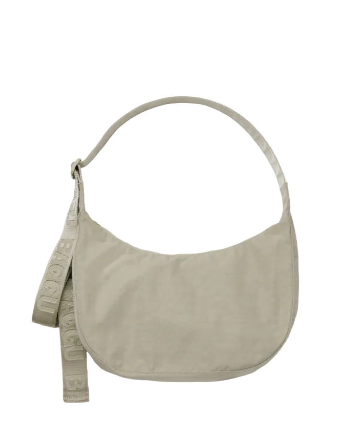 Baggu Medium Nylon Crescent Bag - Celadon