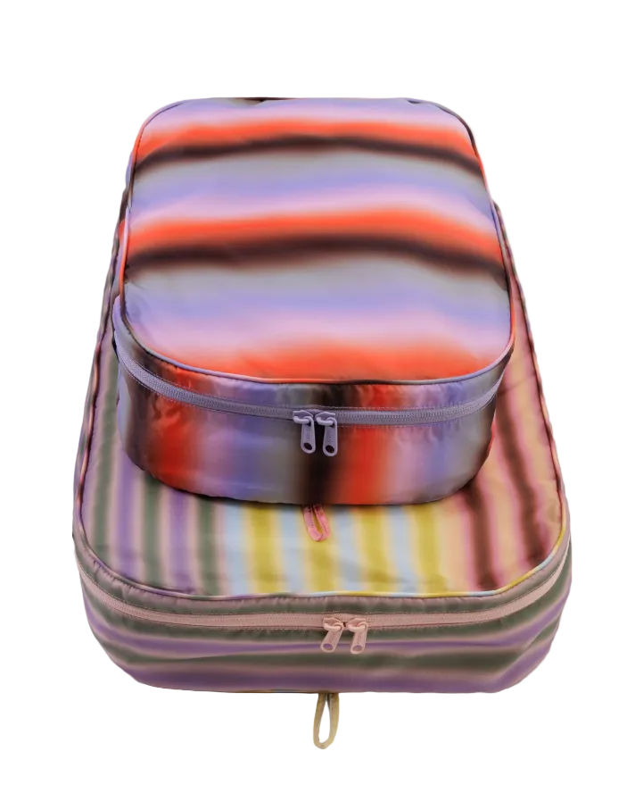 Baggu Large Packing Cube Set - Gradient Stripes