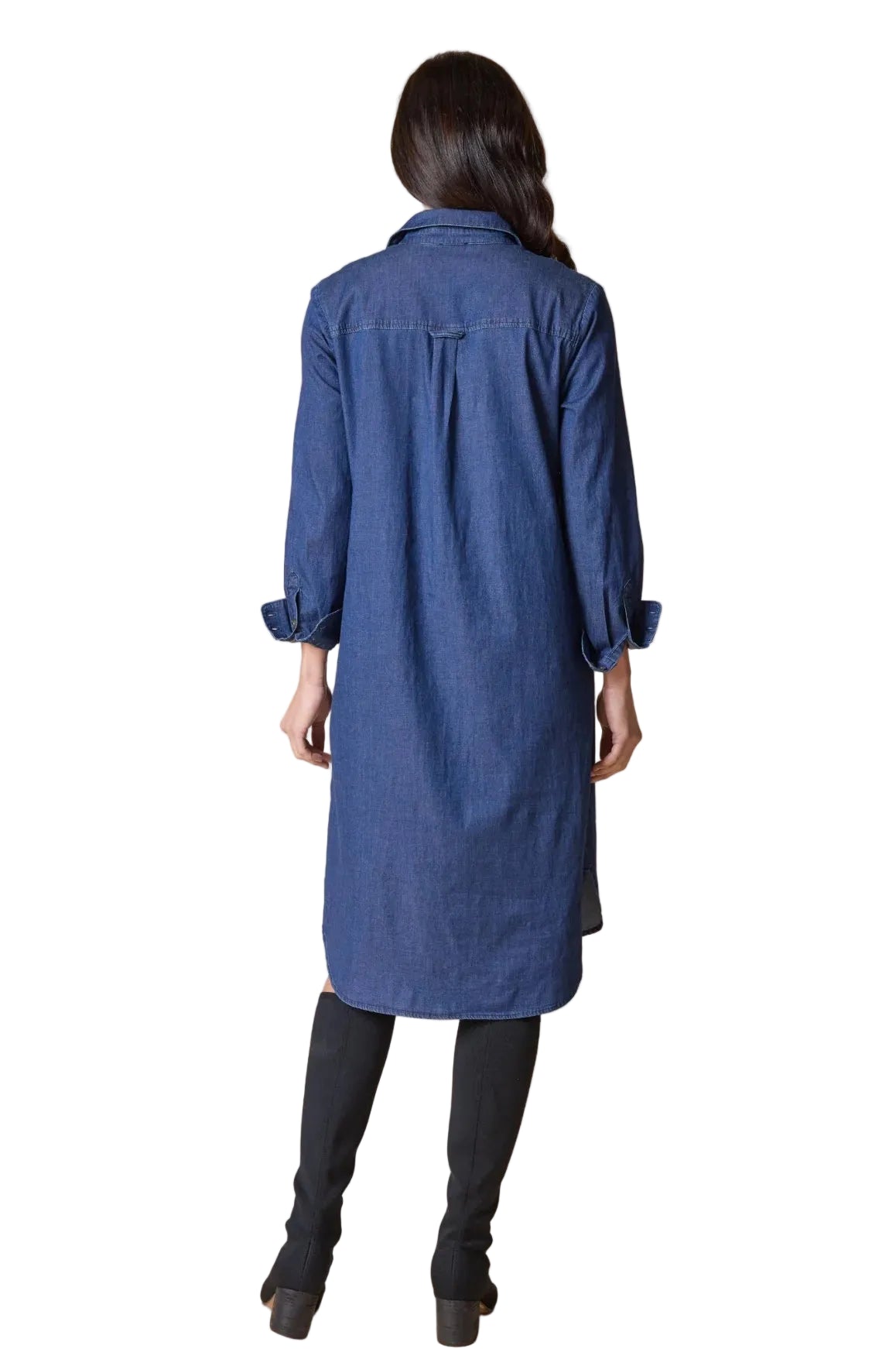 Habitat Perfect Travel Denim Cafe Midi Dress (15587) (Dark Denim)