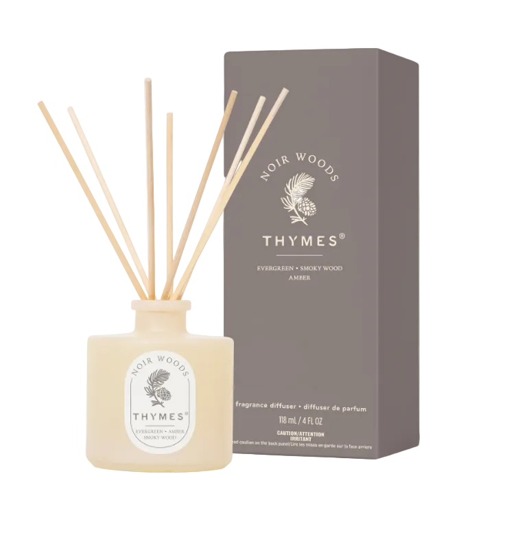 Thymes The Hours Edit Noir Woods Petite Diffuser