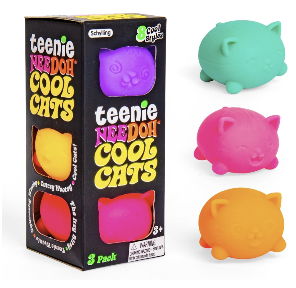 NeeDoh Teenie Cool Cats (Assorted Colors) (LIMIT 2 PER PERSON)