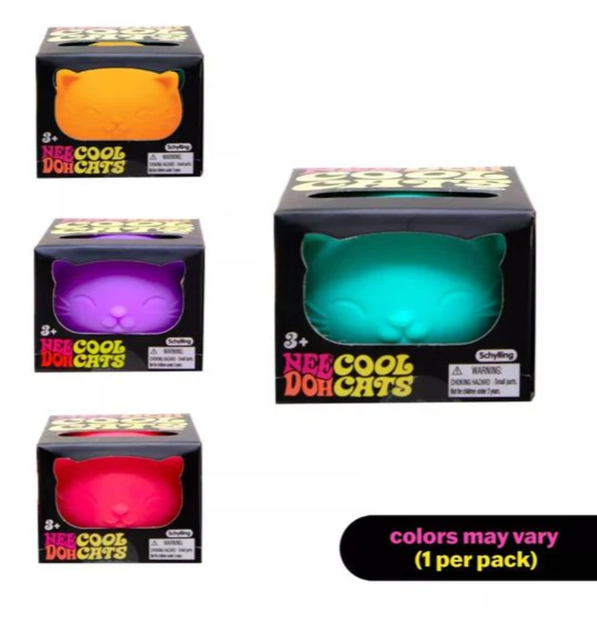 Cool Cats NeeDoh (Color Chosen At Random) (LIMIT 2 PER PERSON)