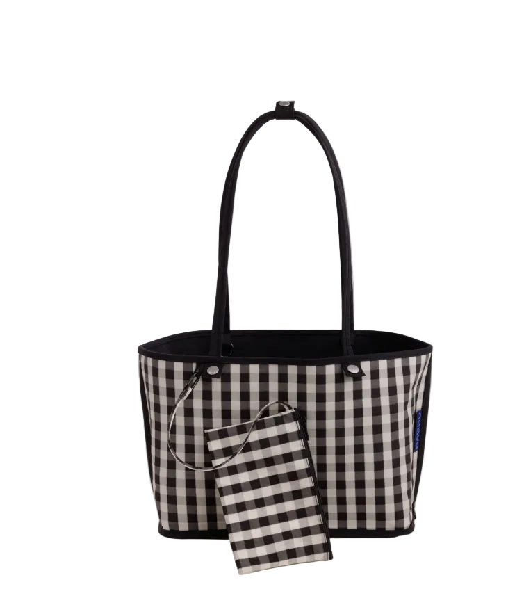 Baggu Medium Nylon Reversible Tote - Black Mix