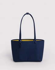 Baggu Medium Nylon Reversible Tote - Navy Mix