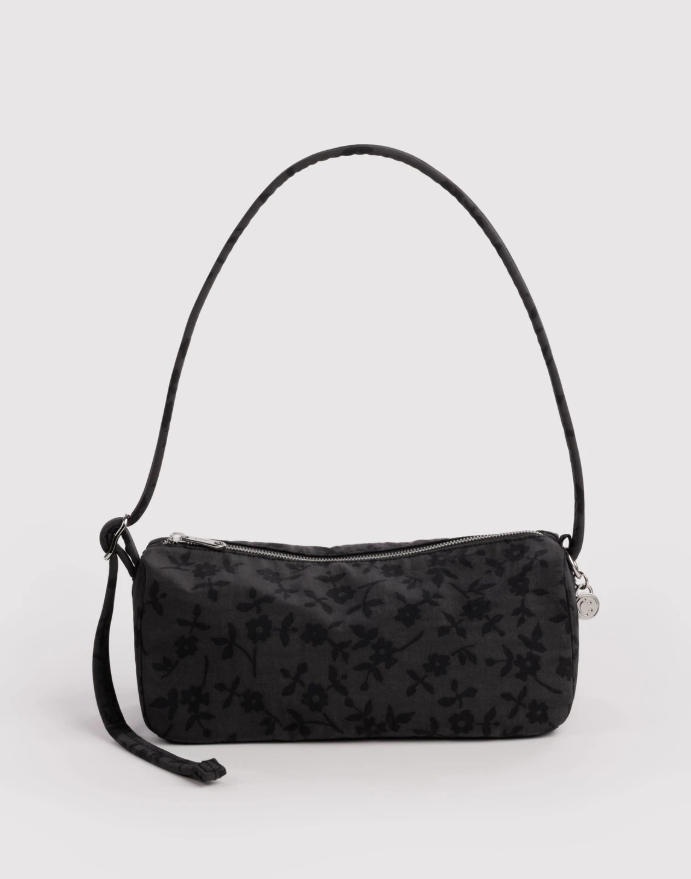 Baggu Nylon Loaf Bag - Charcoal Ditsy Floral