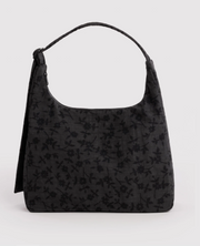 Baggu Nylon Shoulder Bag - Charcoal Ditsy Floral