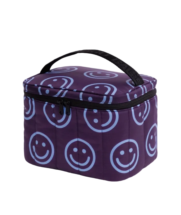 Baggu Puffy Lunch Bag - Indigo Happy