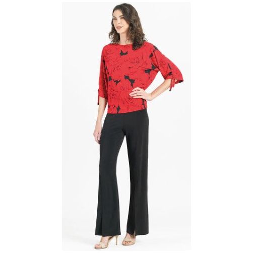 Clara Sun Woo Rose Print Top (T145P)