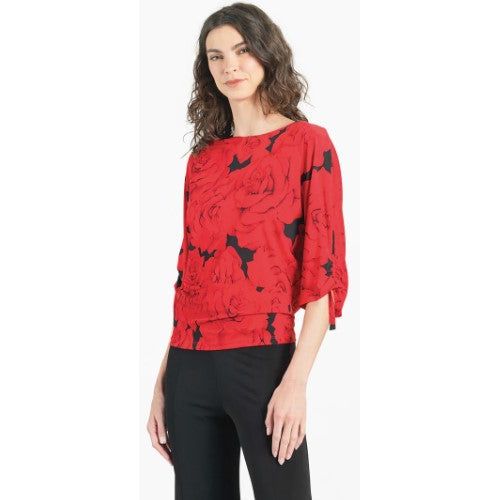 Clara Sun Woo Rose Print Top (T145P)