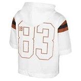 Texas Longhorn Colosseum Ladies Oversized Hooded Mesh Top (WHT)