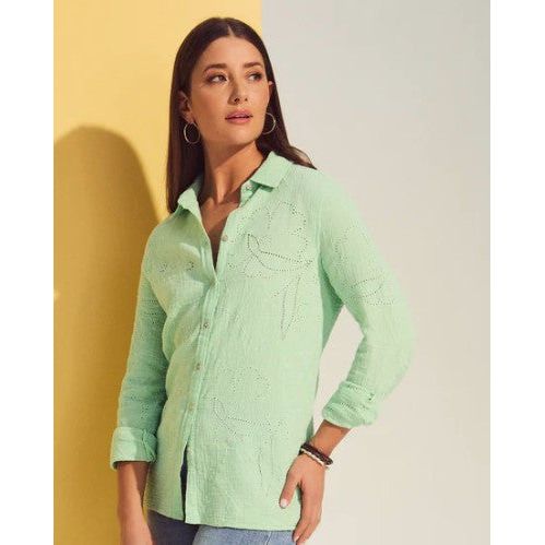 FDJ French Dressing  Light Patina Eyelet Tunic