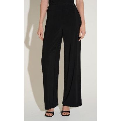 Joseph Ribkoff Wide Leg High Waisted Solid Black Pant (21340-11)