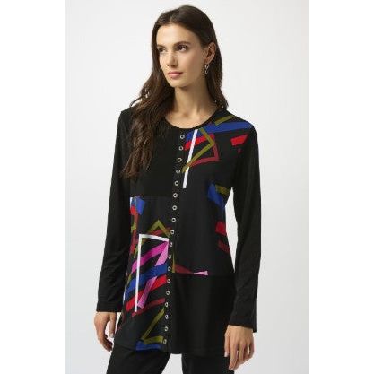 Joseph Ribkoff Geometric Print Knit Tunic