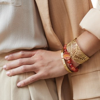 Brighton Terra Gold Stretch Bracelet (ORNG)