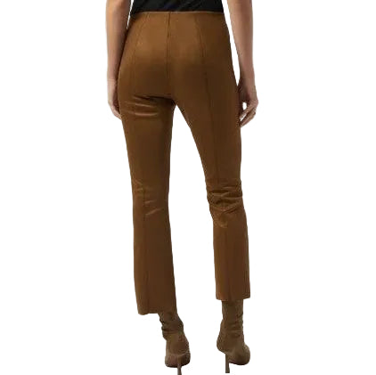 Joseph Ribkoff Marled Flare Leg High Rise Brown Pant (243178)(Brown)
