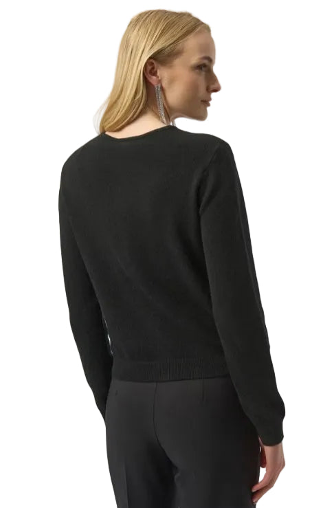 Joseph Ribkoff Cashmere Black Cardigan Sweater (2 Colors)