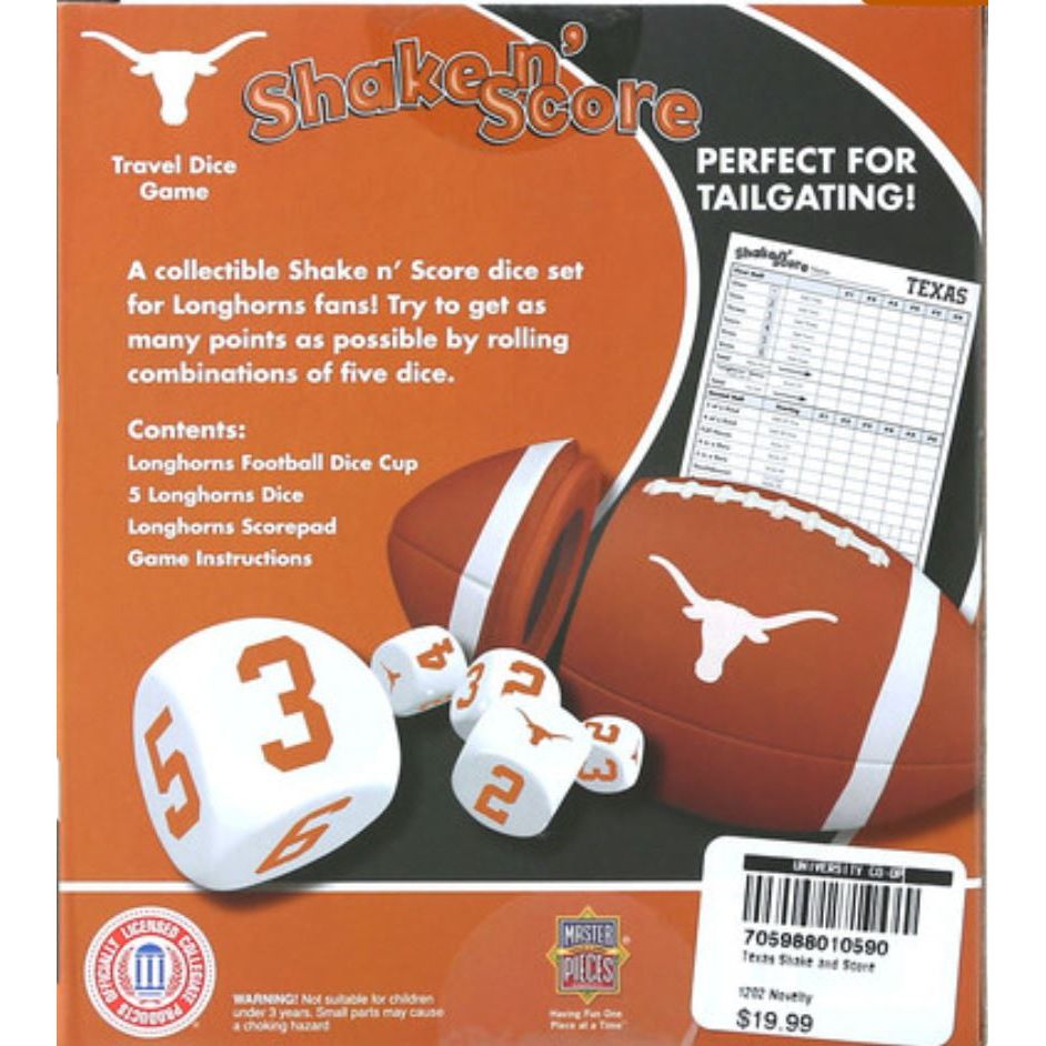 Texas Longhorn Shake 'n Score Game