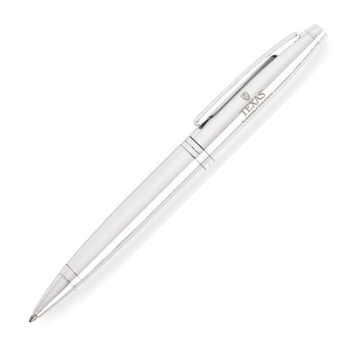 Texas Longhorn Cross Calais Chrome Ballpoint Pen (AT0112-1)