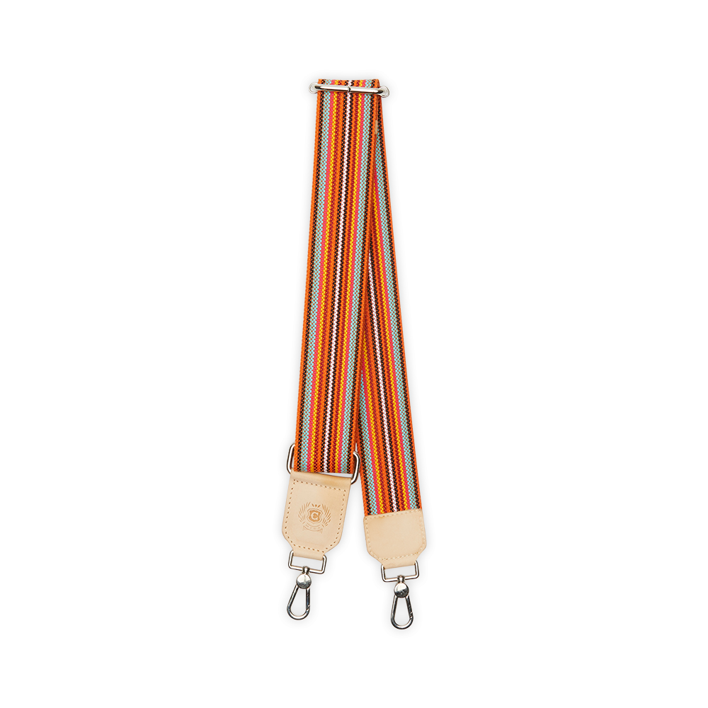 Consuela Crossbody Orange Wide Webbing Strap (9039)