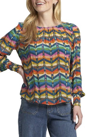APNY Pull Over Chevron Print Top (T18P/C-078D/NC)