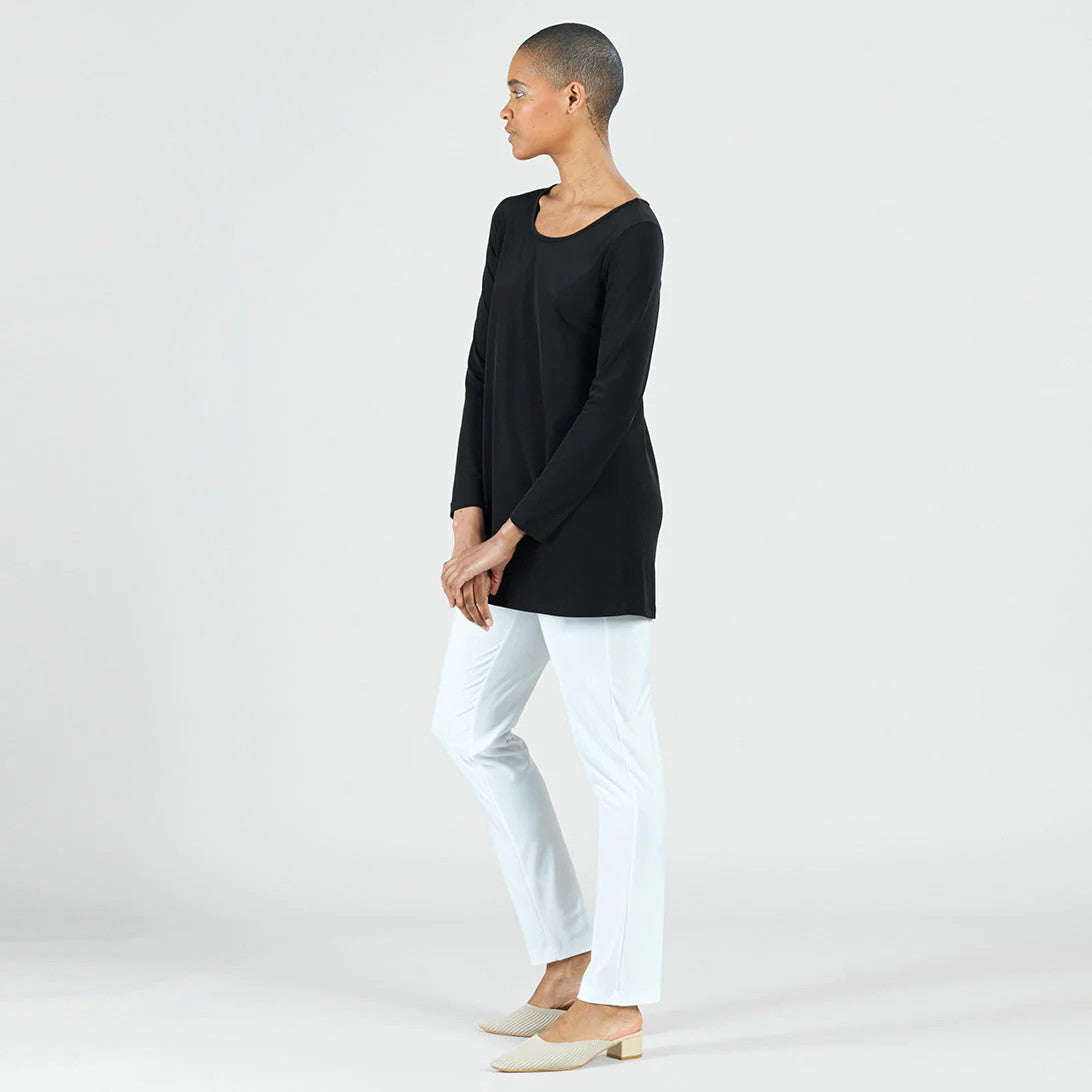 Clara Sun Woo Solid Black Signature Tunic (T23L1)
